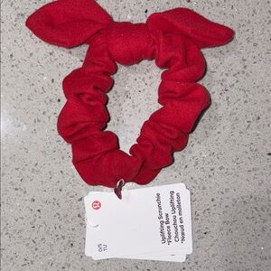 Lululemon uplifting Red Scrunchie